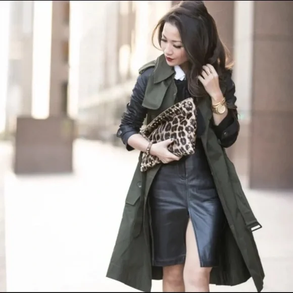 Altuzarra For‎ Target 20 Year Anniversary Jacket Trench Coat Belted Green XS - Picture 2 of 10